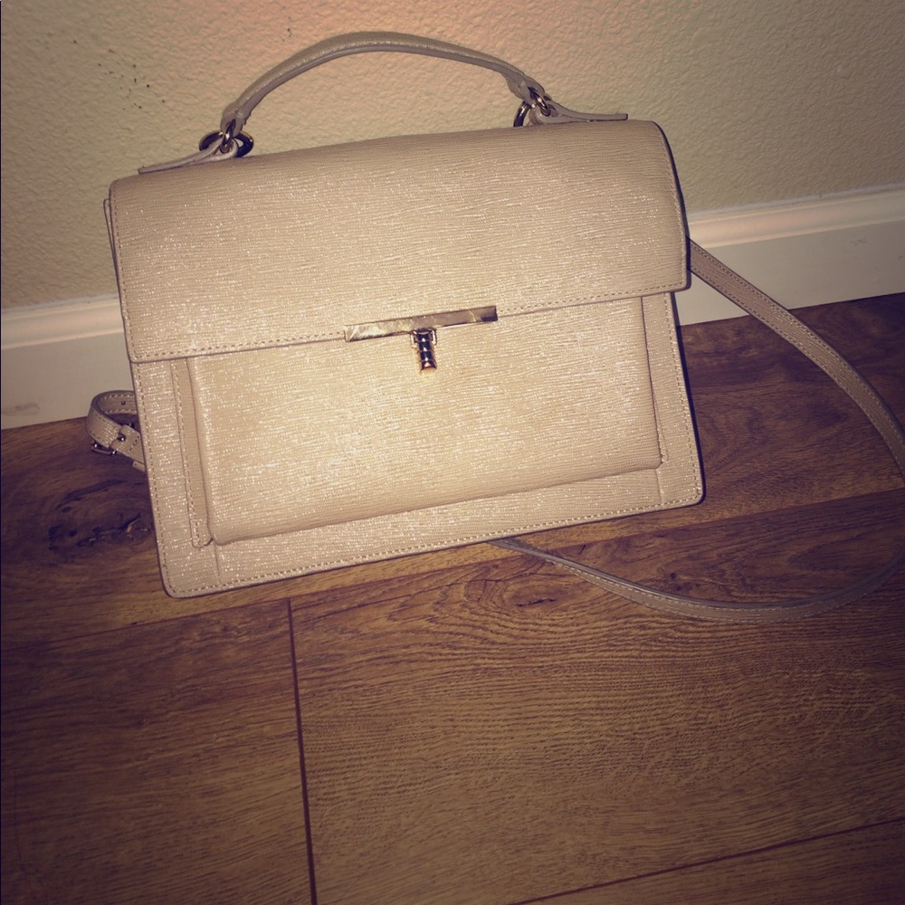 Cole Haan Beige Crossbody Satchel